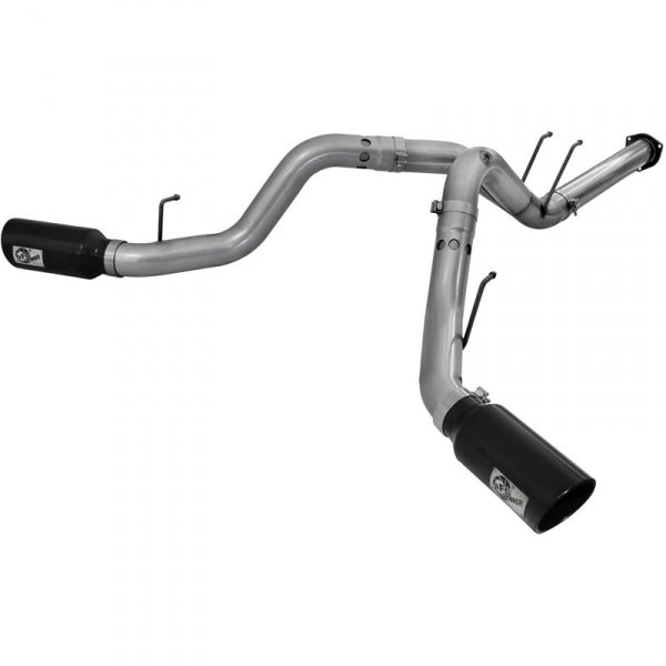 AFE 49-43122 LARGE BORE HD 4" DUAL FILTER-BACK EXHAUST SYSTEM